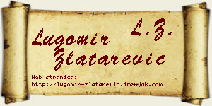 Lugomir Zlatarević vizit kartica